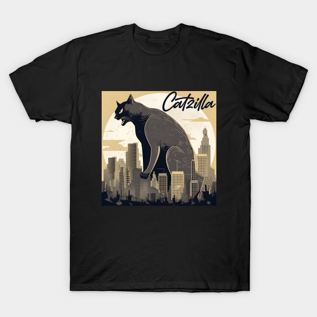 Catzilla T-Shirt by ArtRoute02